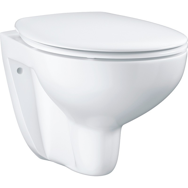 Комплект унитаза с инсталляцией Grohe Solido Compact 39586000 с сиденьем Микролифт и клавишей смыва Хром