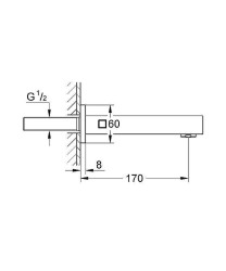 Излив для смесителя Grohe Universal Cube 13303000 Хром