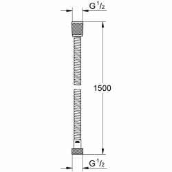 Душевой шланг Grohe Relexaflex Metal 28105001 Хром