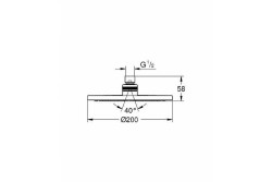 Верхний душ Grohe Tempesta New Cosmopolitan 27541001