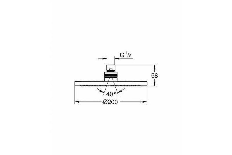 Верхний душ Grohe Tempesta New Cosmopolitan 27541001