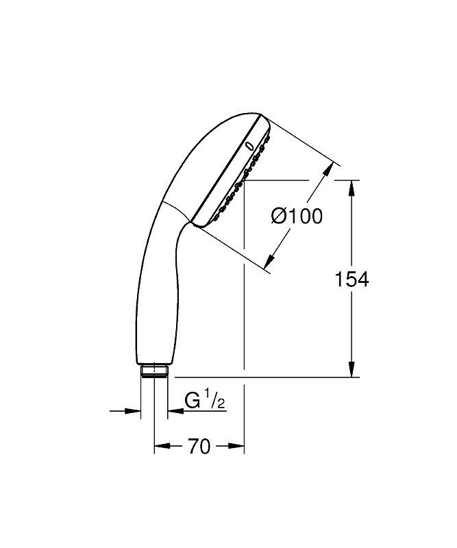 Ручной душ Grohe Tempesta New 27923001 Хром