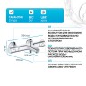 Смеситель для ванны Grohe Grohtherm 800 34576000 с термостатом Хром
