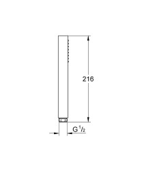 Ручной душ Grohe Euphoria Cube Stick 27699000 Хром