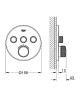 Смеситель для душа Grohe Grohtherm SmartControl 29121000 с термостатом Хром
