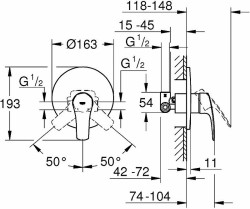 Смеситель для душа Grohe Eurosmart 33556003