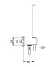 Душевой гарнитур Grohe Cube Stick 26405000 Хром