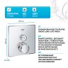 Смеситель для душа Grohe Grohtherm SmartControl 29123000 с термостатом Хром