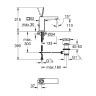 Смеситель для раковины Grohe Eurocube Joy 23657000 Хром