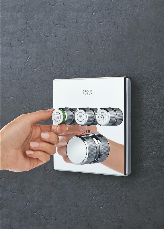 Смеситель для душа Grohe Grohtherm SmartControl 29126000 с термостатом Хром