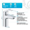 Смеситель для раковины Grohe Eurosmart 23456003