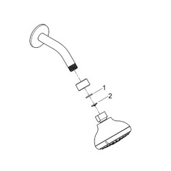 Верхний душ Grohe Tempesta 100 26088001 Хром