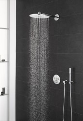 Верхний душ Grohe Rainshower SmartActive 26475LS0 Хром Белая луна