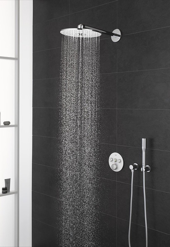 Верхний душ Grohe Rainshower SmartActive 26475LS0 Хром Белая луна