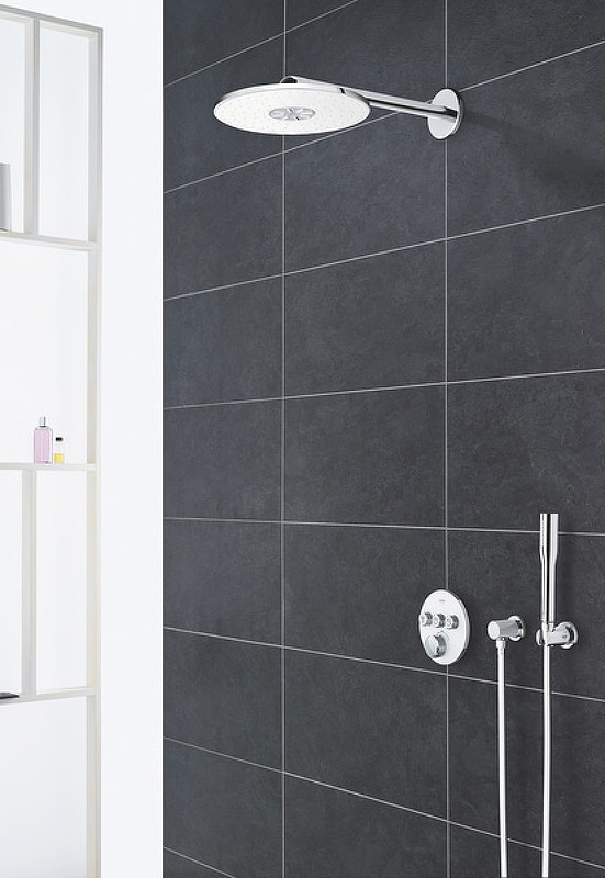 Верхний душ Grohe Rainshower SmartActive 26475LS0 Хром Белая луна